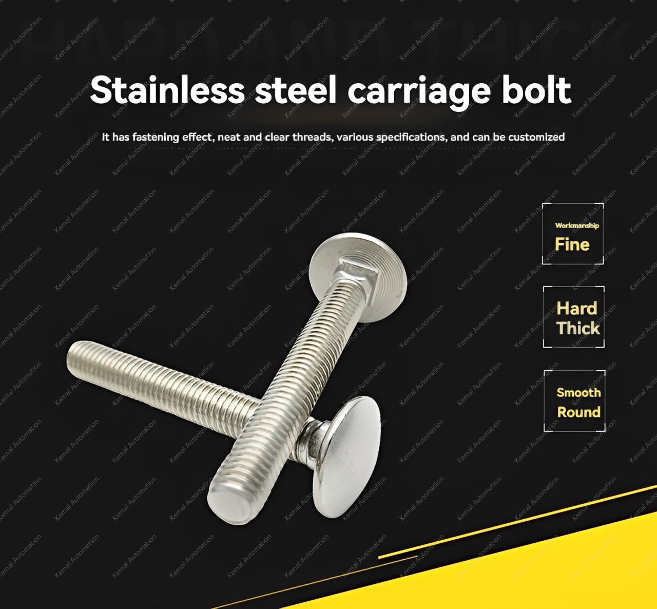 Big head carriage bolt  M10*120
